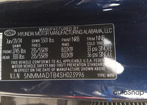 2025 Genesis Gv70 2.5T Awd z USA, uszkodzony, nr VIN 5NMMADTB4SH023996